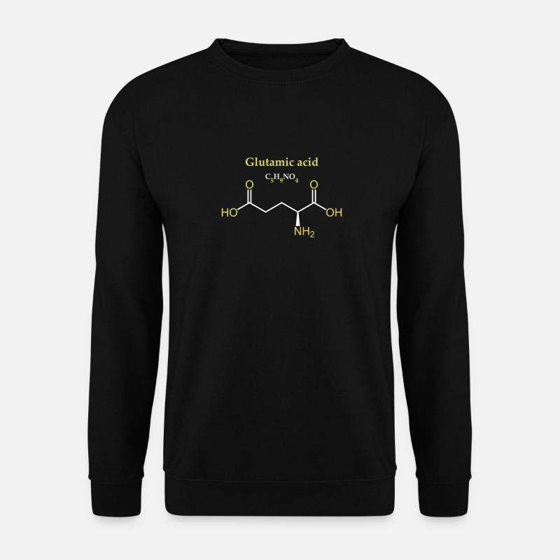 Glutaminsäure-Molekül - Unisex Pullover - Schwarz