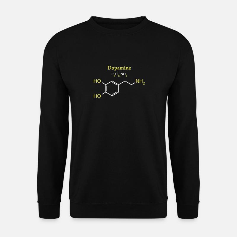 The dopamine molecule - Unisex Sweatshirt - black