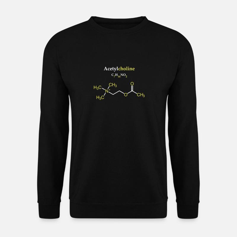 Acetylcholine Molecule - Unisex Sweatshirt - black