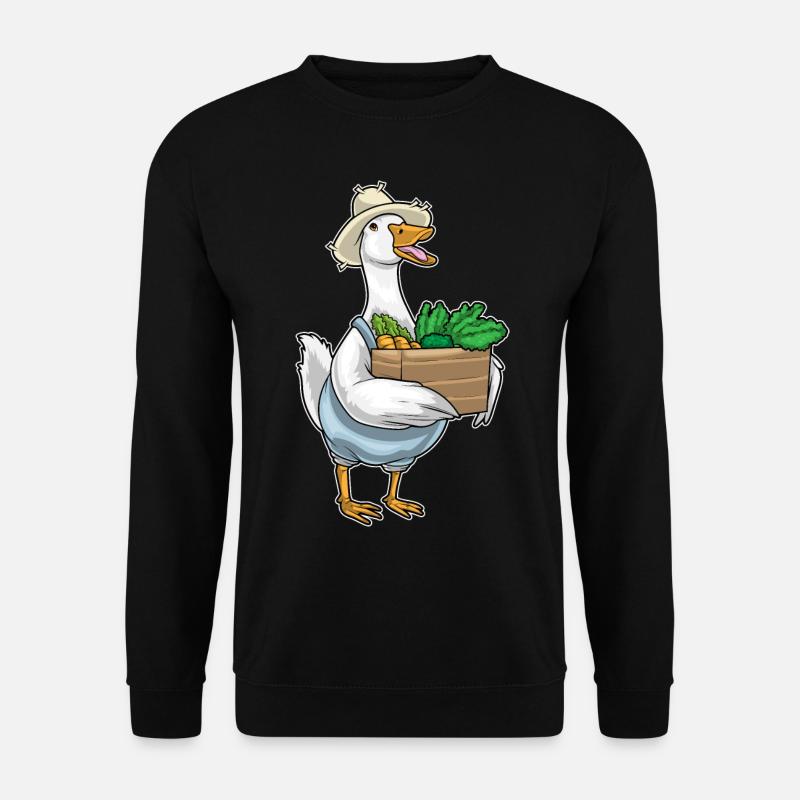 Duck Farmer Vegetables - Unisex Sweatshirt - black