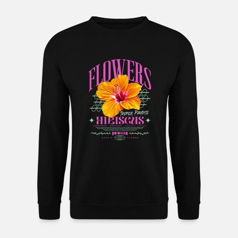 Fleur d’hibiscus Fleur d’hibiscus - Sweat-shirt Unisexe - noir