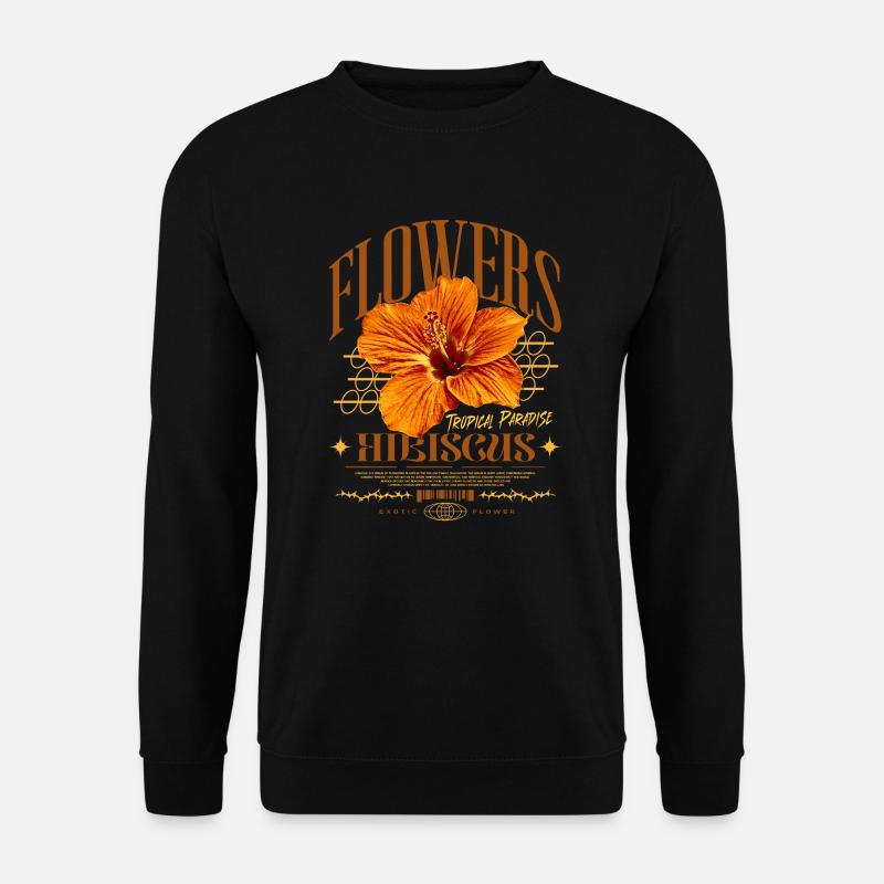 Hibiskusblüte Hibiskus Blume - Unisex Pullover - Schwarz
