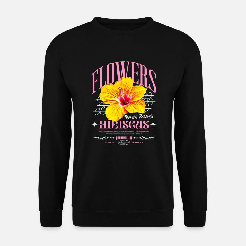 Fleur d’hibiscus Fleur d’hibiscus - Sweat-shirt Unisexe - noir