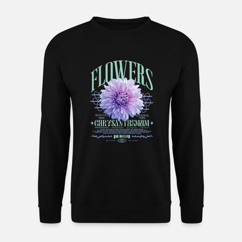 Chrysanthemum Chrysanthemums - Unisex Sweatshirt - black