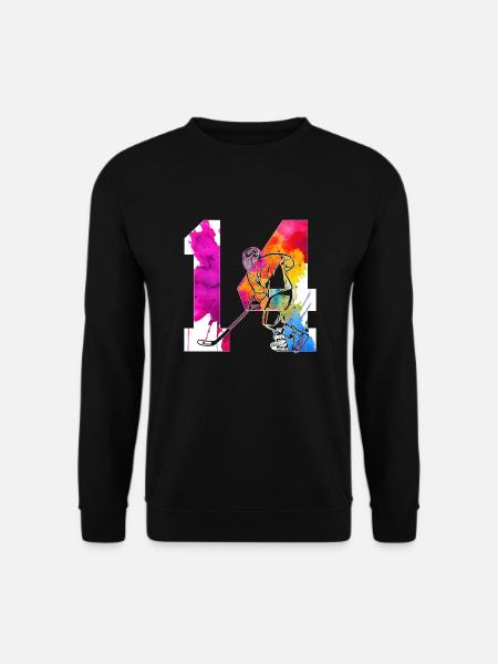 NUMMER 14 EISHOCKEY 14. GEBURTSTAG - Unisex Pullover - Schwarz