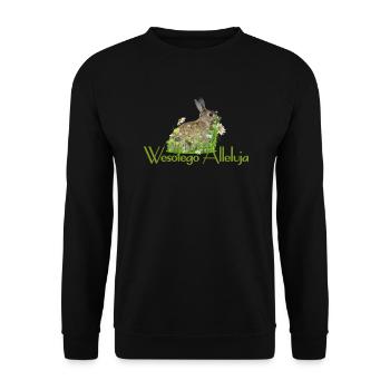Happy Easter - Unisex Sweatshirt - black - Front - Alina (178cm) & Michal (187cm)