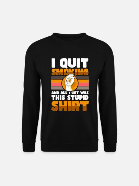 Tabagisme à la nicotine Santé - Sweat-shirt Unisexe - noir
