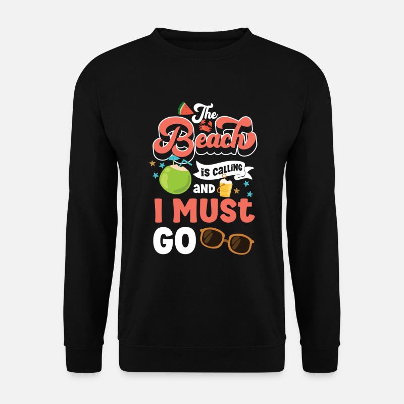 Beach Waves Breeze - Unisex Sweatshirt - black