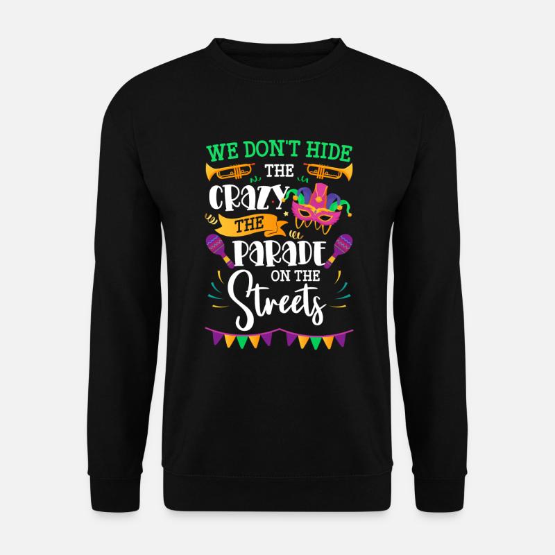 Party New Orleans Ketten Musik - Unisex Pullover - Schwarz