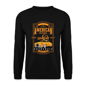 Oldtimer Classic Old - Unisex Sweatshirt - black - Front - Alina (178cm) & Michal (187cm)