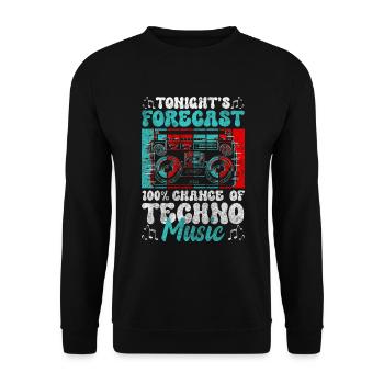 House Celebrations Hardstyle DJing - Unisex Sweatshirt - black - Front - Alina (178cm) & Michal (187cm)
