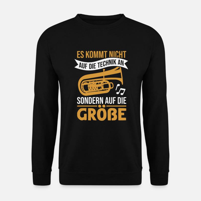 Tuba Blasmusik Tubist Orchester Musiker - Unisex Pullover - Schwarz