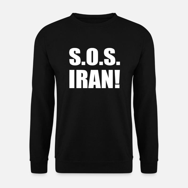 Sos iran - Unisex Pullover - Schwarz
