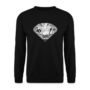 Diamant - Unisex Pullover - Schwarz - Vorne - Alina (178cm) & Michal (187cm)