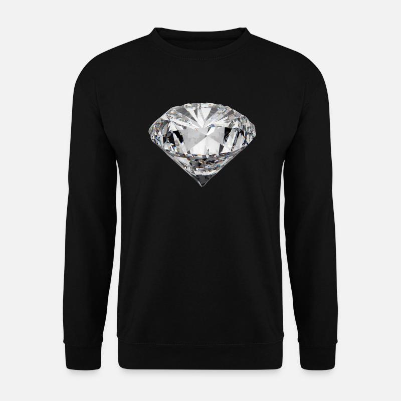 Diamant - Unisex Pullover - Schwarz