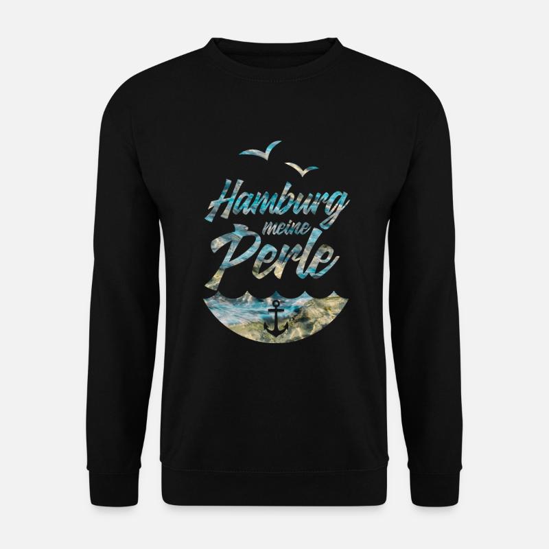 HAMBURG PERLE MOIN - Unisex Pullover - Schwarz