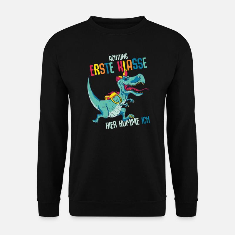 Schulkind Erste Klasse Schulanfänger Schulstart - Unisex Pullover - Schwarz