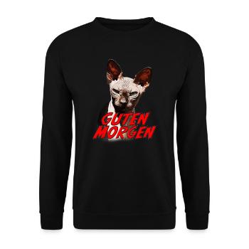 Guten Morgen Loki - Unisex Pullover - Schwarz - Vorne - Alina (178cm) & Michal (187cm)