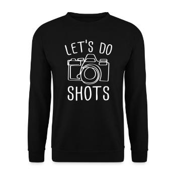 Lets Do Shots - Unisex Pullover - Schwarz - Vorne - Alina (178cm) & Michal (187cm)