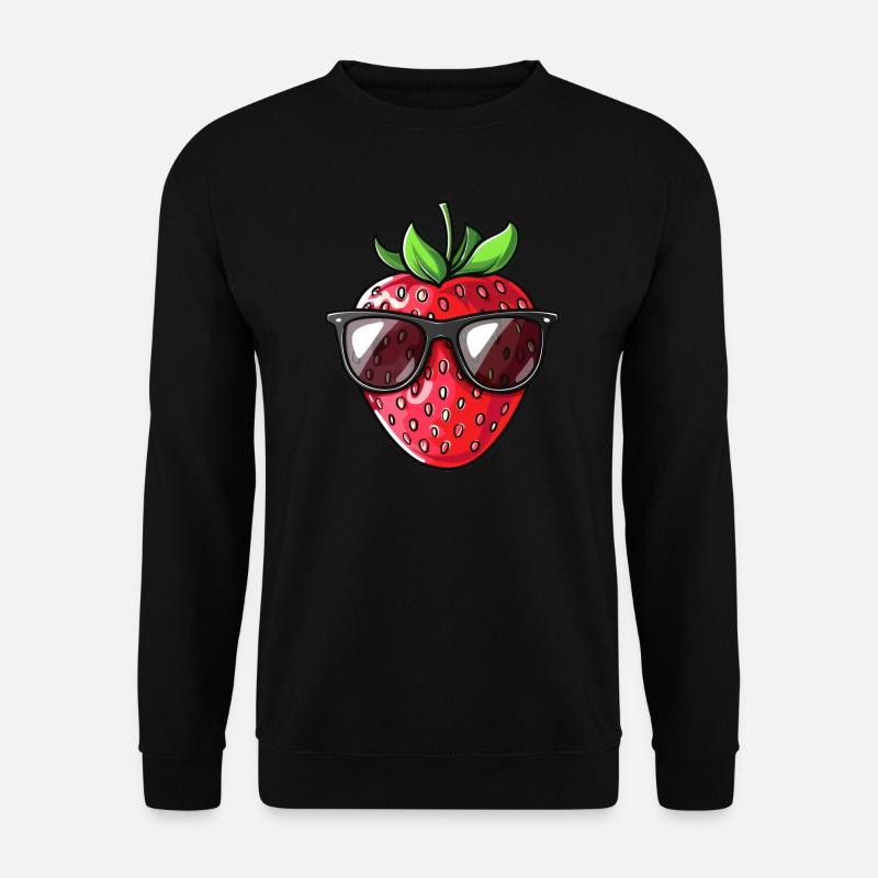 Strawberry Sunglasses Summer - Unisex Sweatshirt - black