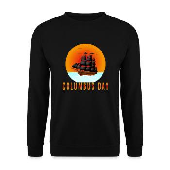 Columbus day - Unisex Sweatshirt - black - Front - Alina (178cm) & Michal (187cm)