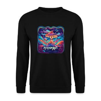 Psychonauten aufgepasst! - Unisex Pullover - Schwarz - Vorne - Alina (178cm) & Michal (187cm)