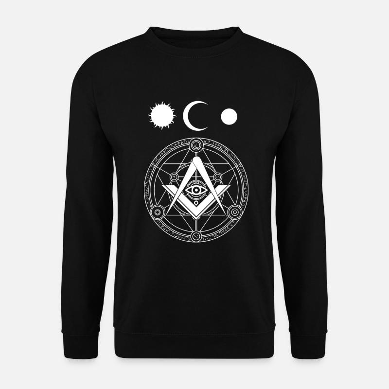 Illuminaten Zirkel - Sonne Mond Planet - Unisex Pullover - Schwarz