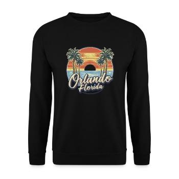 Florida, Orlando, USA, America - Unisex Sweatshirt - black - Front - Alina (178cm) & Michal (187cm)