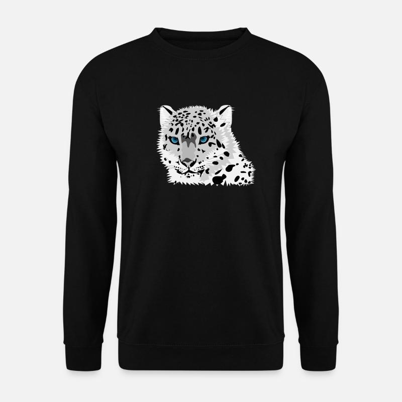 Schneeleopard - Unisex Pullover - Schwarz