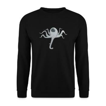 squid giant octopus octopus octopus squid sepia fish - Unisex Sweatshirt - black - Front - Alina (178cm) & Michal (187cm)
