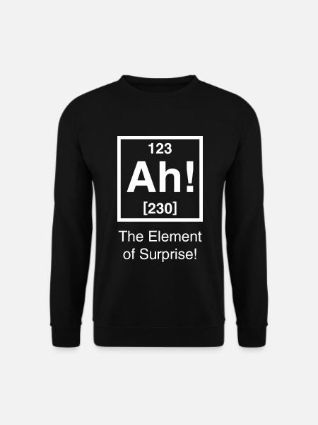 Chemie Nerd Chemiker Witz Lustige Spruch Element - Unisex Pullover - Schwarz