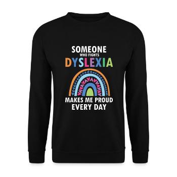 Dyslexia Teacher for Legathenia Therapists - Unisex Sweatshirt - black - Front - Alina (178cm) & Michal (187cm)