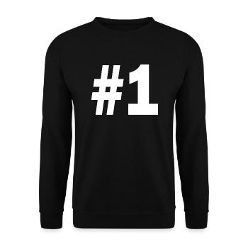 1 - Unisex Pullover - Schwarz - Vorne - Alina (178cm) & Michal (187cm)