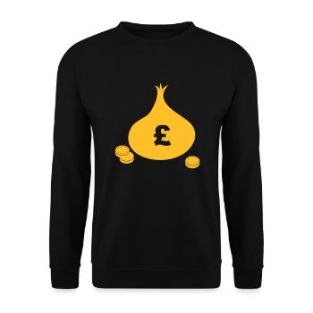 Bag of Money - Unisex Sweatshirt - black - Front - Alina (178cm) & Michal (187cm)