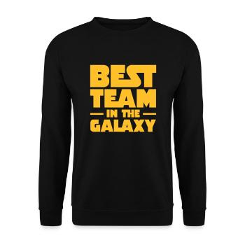 Best Team In The Galaxy - Unisex Sweatshirt - black - Front - Alina (178cm) & Michal (187cm)