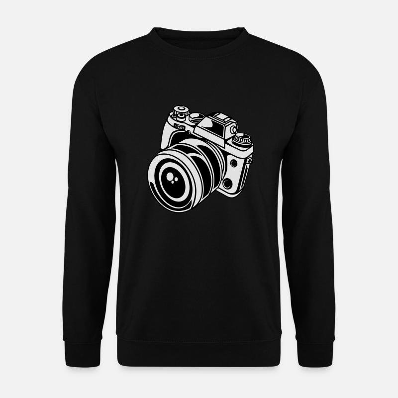 camera - Unisex Pullover - Schwarz
