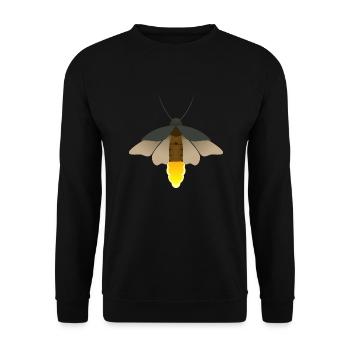 Glühwürmchen - Unisex Pullover - Schwarz - Vorne - Alina (178cm) & Michal (187cm)