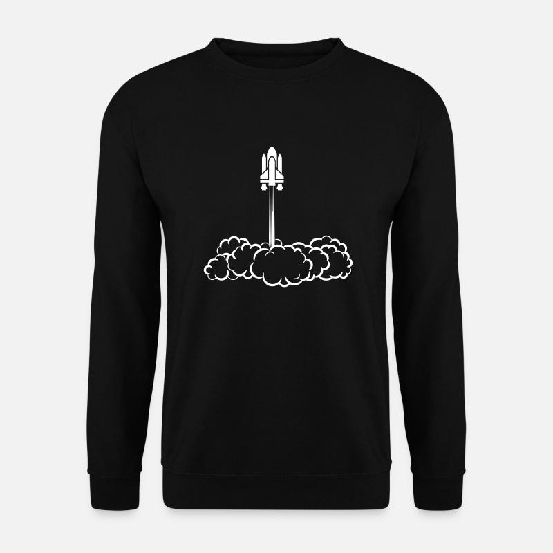 Space shuttle start - Unisex Sweatshirt - black