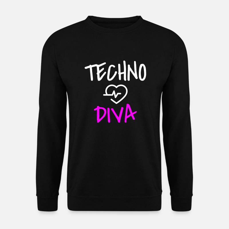 Techno Love Techno Passion - Unisex Pullover - Schwarz