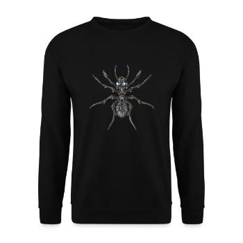 Robot-Ameise - Unisex Pullover - Schwarz - Vorne - Alina (178cm) & Michal (187cm)