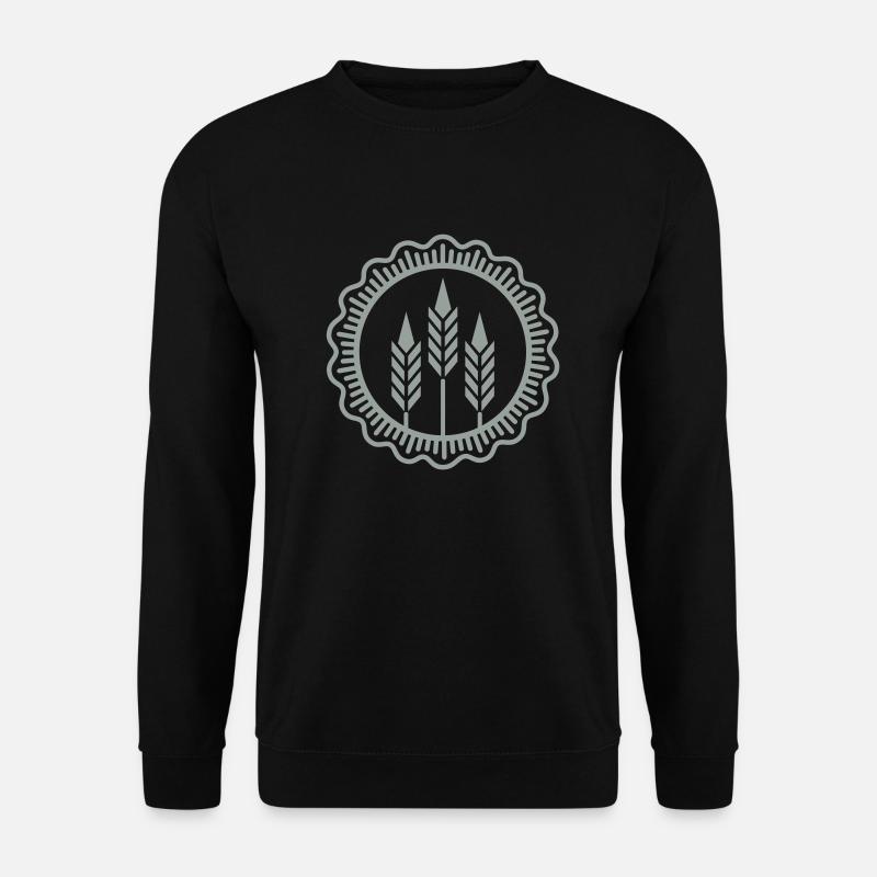 Weizen-Sigel / wheat medaillon (1c) - Unisex Sweatshirt - black