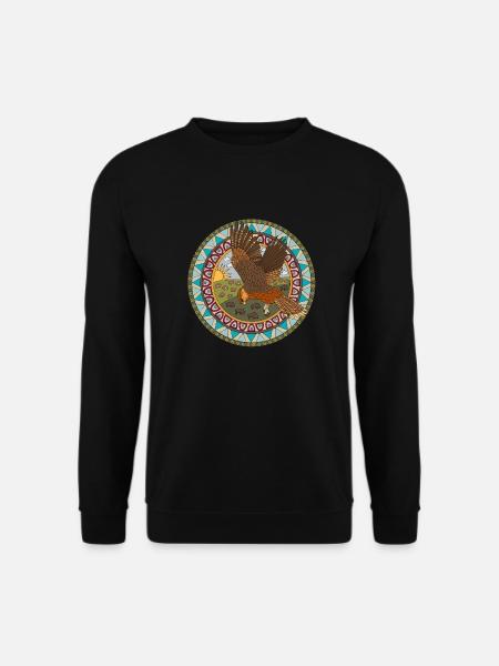 Faucon du zodiaque indien - Sweat-shirt Unisexe - noir