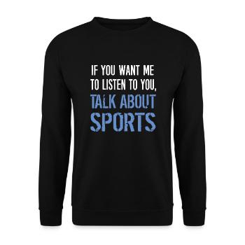 Sport - Unisex Sweatshirt - black - Front - Alina (178cm) & Michal (187cm)