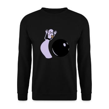 ällabätsch reloaded - Unisex Sweatshirt - black - Front - Alina (178cm) & Michal (187cm)