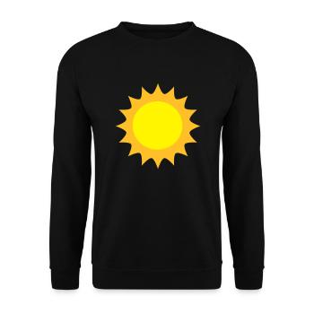 Sonne - Unisex Pullover - Schwarz - Vorne - Alina (178cm) & Michal (187cm)