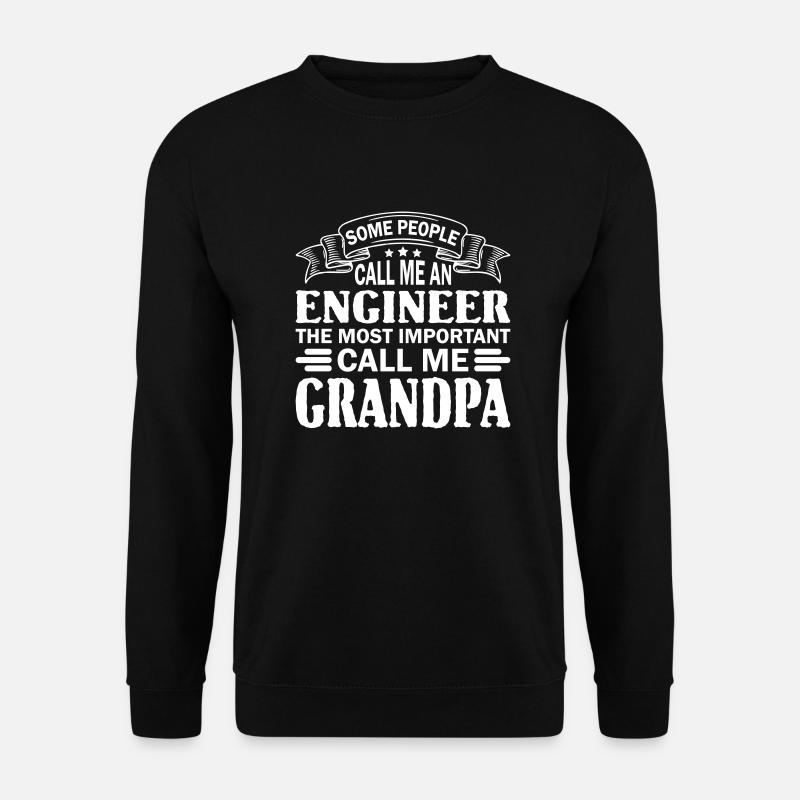 Engineer Grandpa - Unisex Pullover - Schwarz