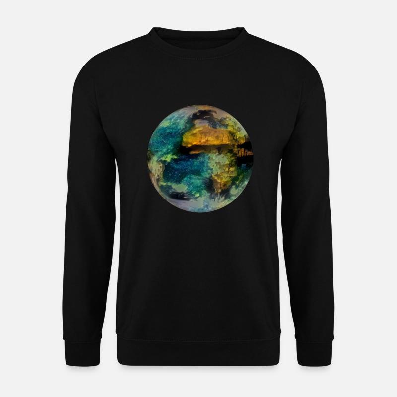 Planet Erde - Unisex Pullover - Schwarz