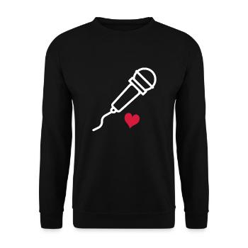 Singen - Unisex Pullover - Schwarz - Vorne - Alina (178cm) & Michal (187cm)