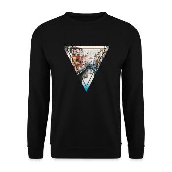 Venice - Unisex Sweatshirt - black - Front - Alina (178cm) & Michal (187cm)