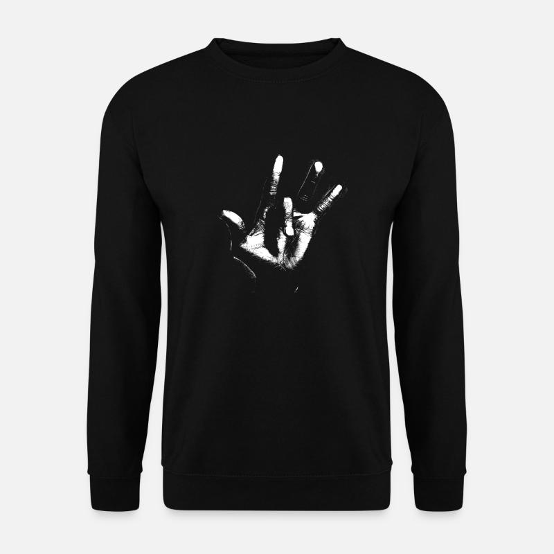 Miles Davis Hand - Unisex Pullover - Schwarz